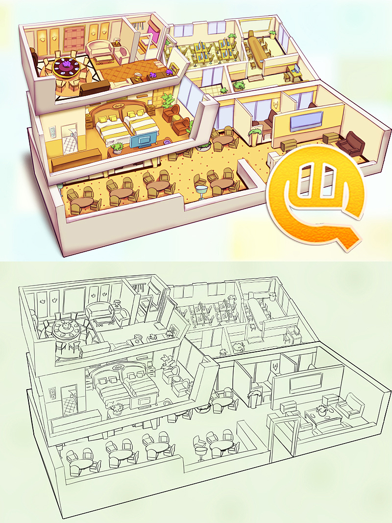 场景剖面图（图ZODgwNzg4OA==） - 概念设定 - 站酷设计师Z15672659原创素材 - 站酷ZCOOL