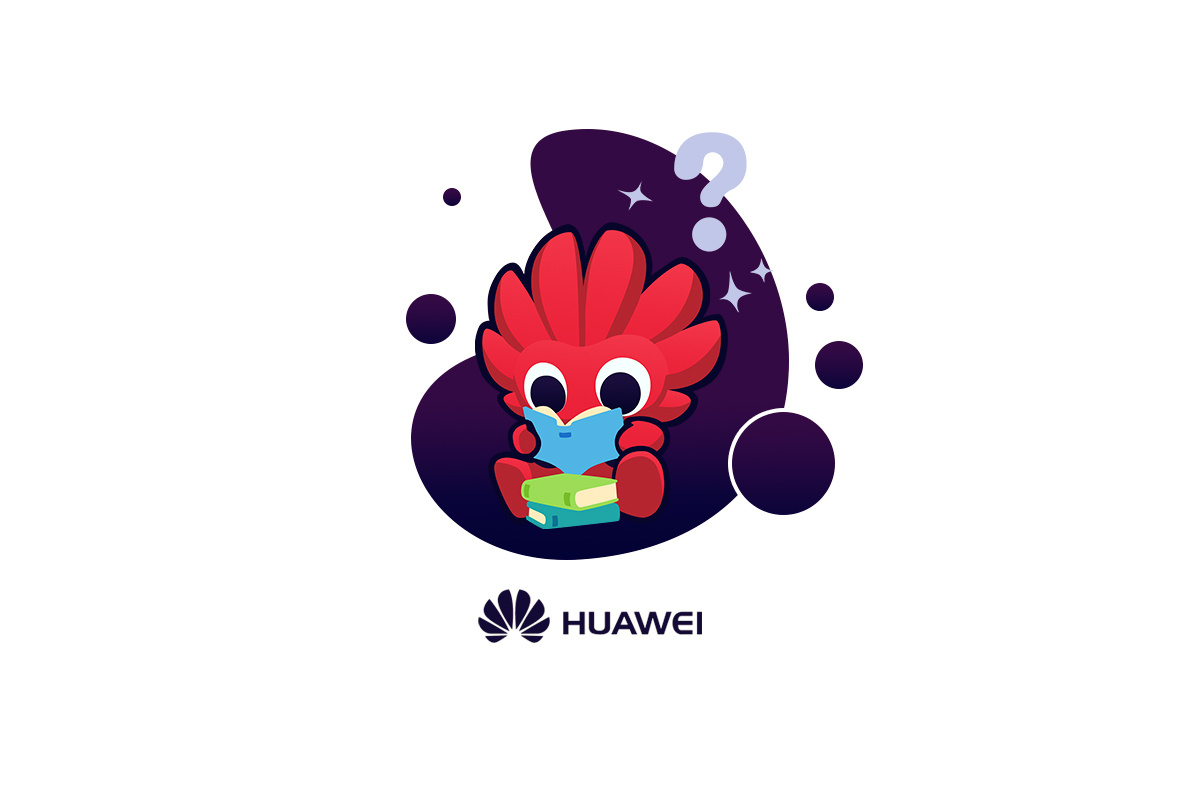 华为花粉吉祥物小e形象设计