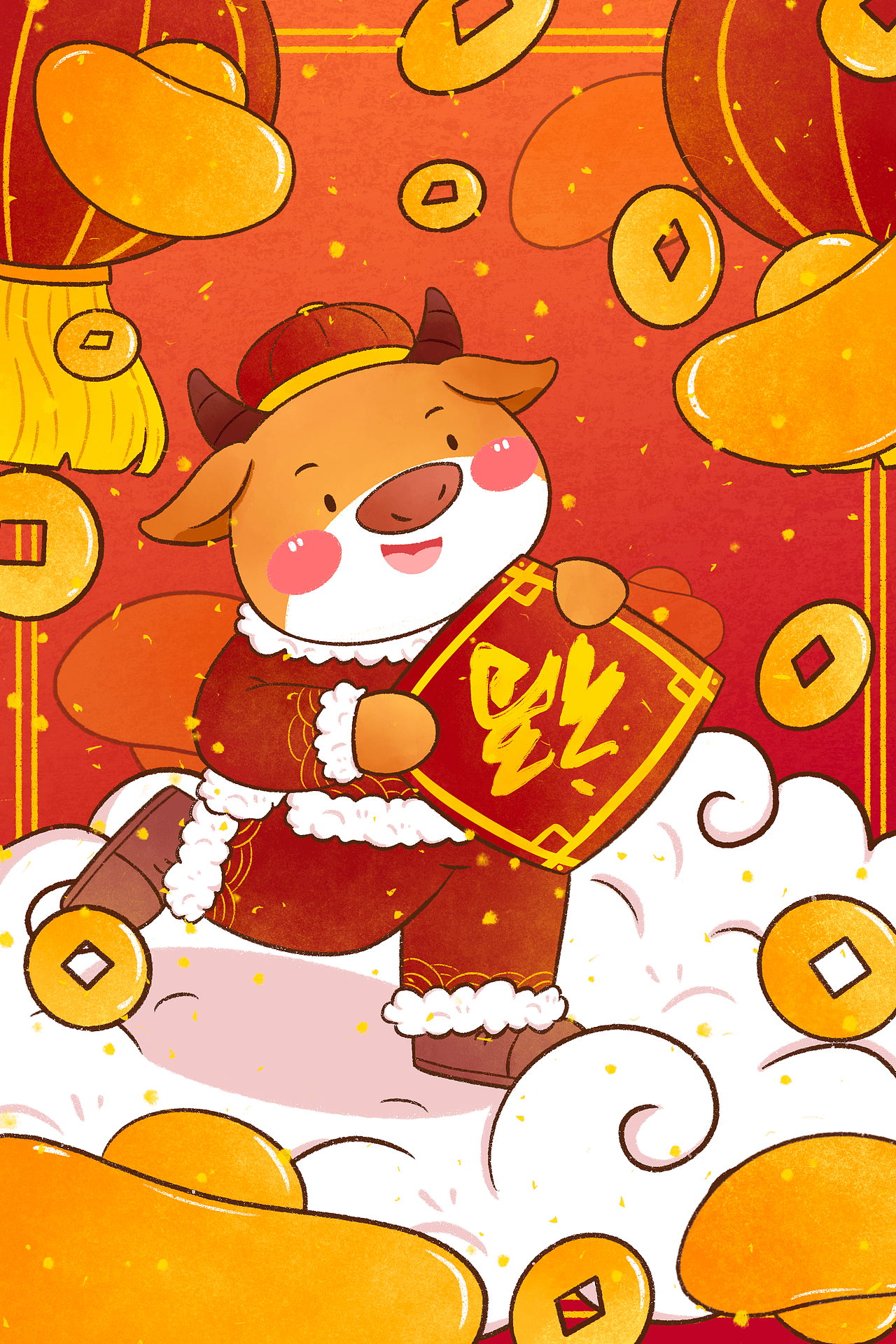 新年潮流插画设计