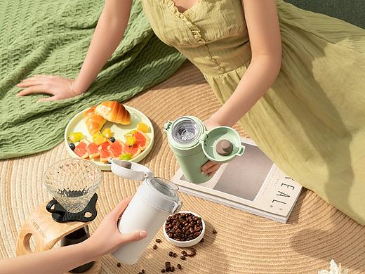 保温杯人像摄影