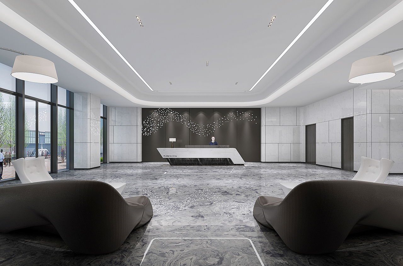 现代科技公司办公楼（图ZMjY1NDU1MjE2） - 商业空间设计 - 站酷设计师筑美空间设计原创素材 - 站酷ZCOOL