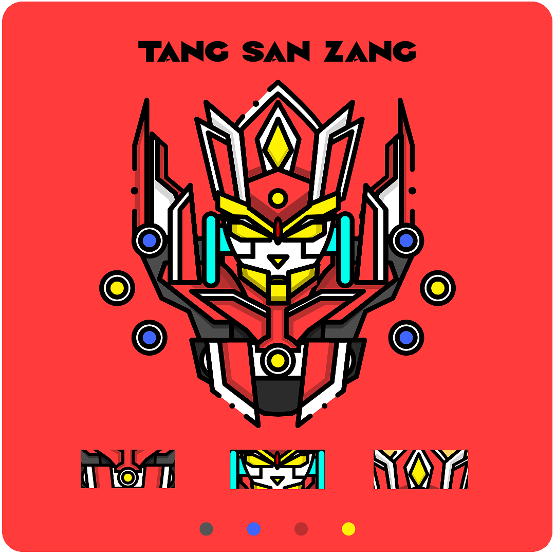 机甲西游_MBE风格绘制（图ZMTg5OTg4ODY4） - 主题/皮肤 - 站酷设计师崔志和李杰原创素材 - 站酷ZCOOL