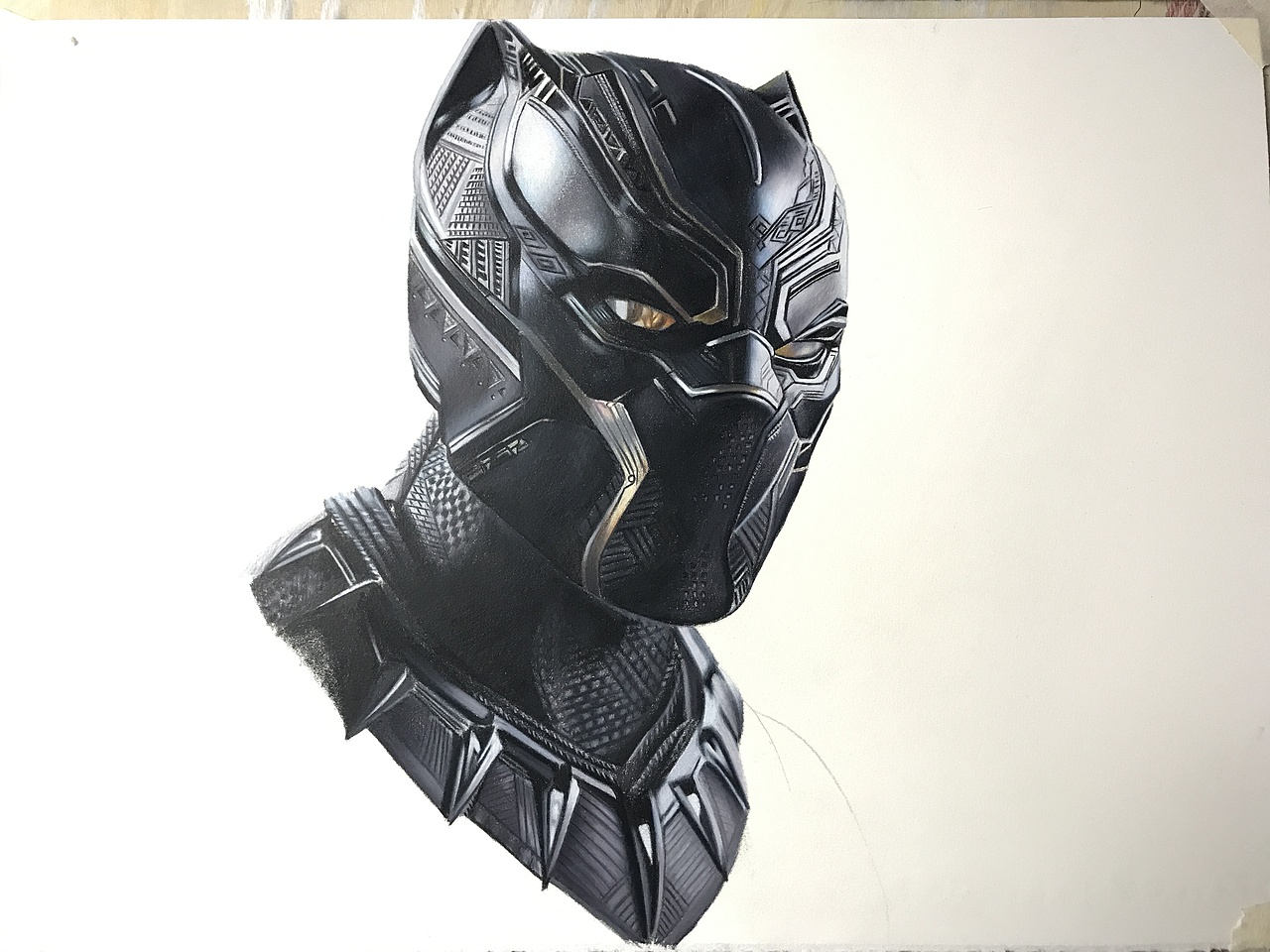 彩铅人物系列-黑豹、霹雳马偏写实风格（附有过程图）（图ZMjYxNzI2ODcy） - 绘画 - 站酷设计师臻于至善彩铅绘画原创素材 - 站酷ZCOOL