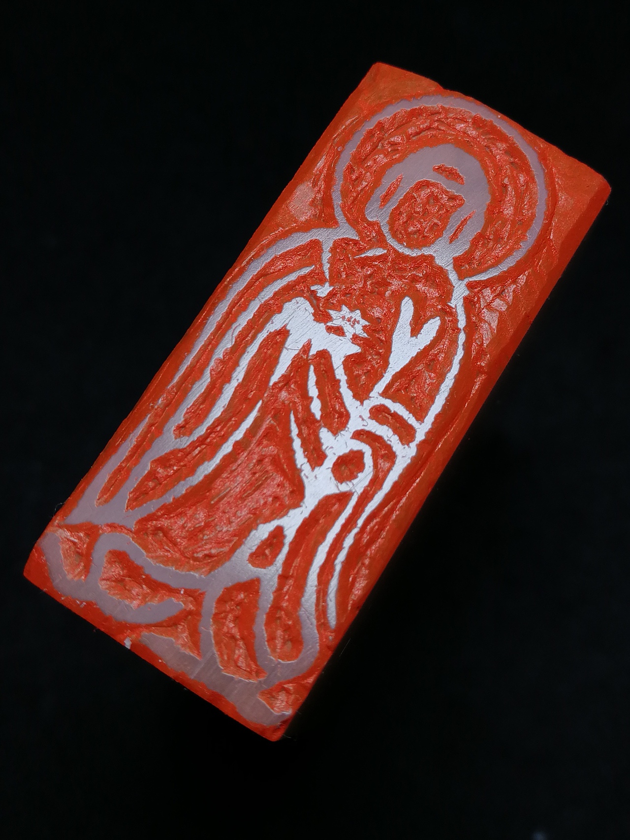 孙洪伟摹弘一法师所用佛造像一躯|纯艺术|书法|孙洪伟书画篆刻工_原创