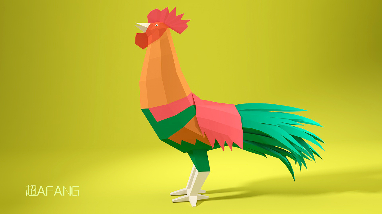 低边公鸡模型