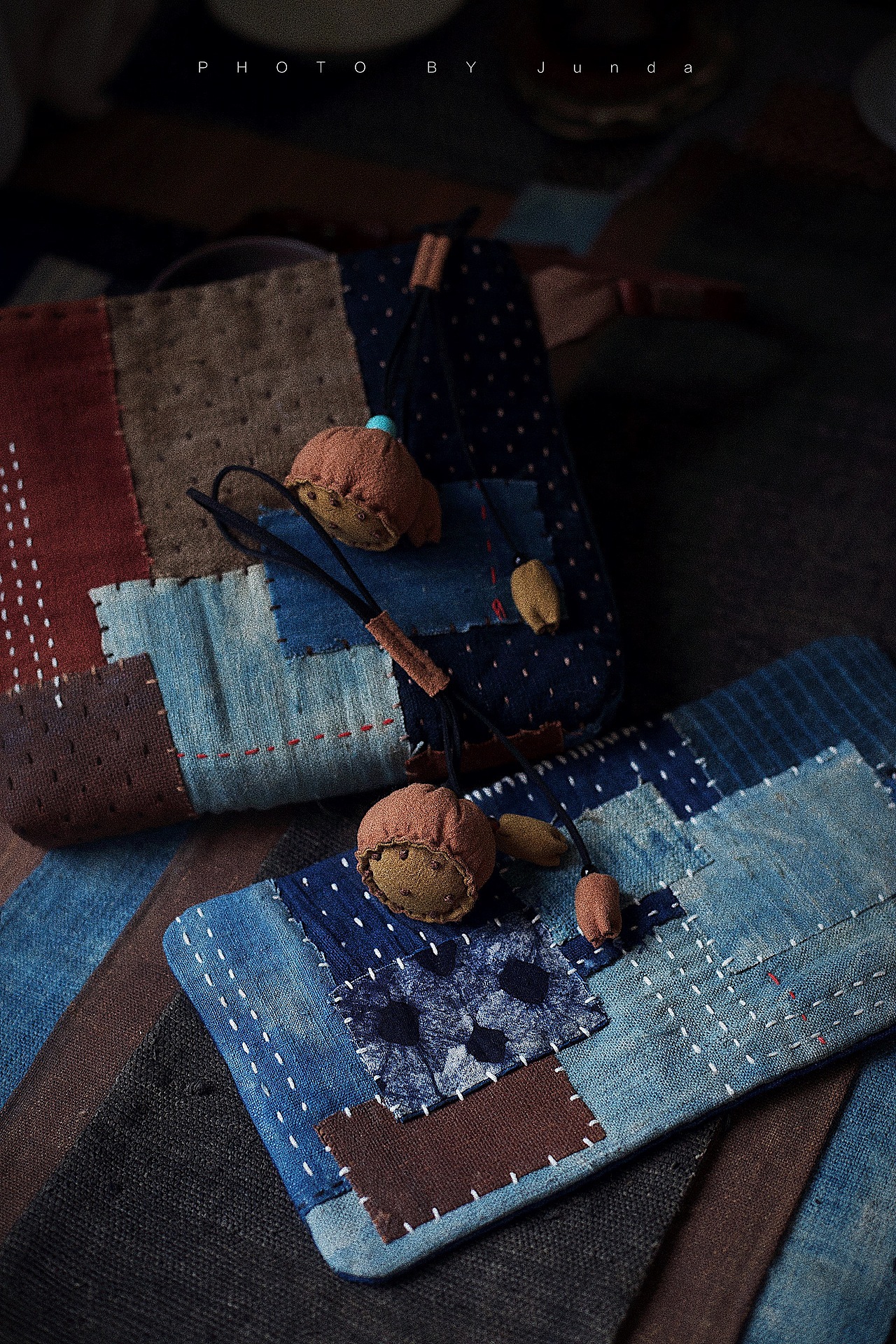 蓝染柿染拼布系列 壶垫（图ZMTU4ODIzNjMy） - 其他手工艺 - 站酷设计师浚达原创素材 - 站酷ZCOOL