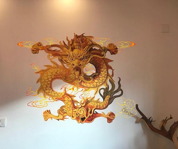 飞龙在天 中国龙绘制过程