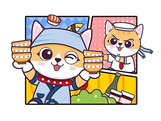 IP卡通形象-寿司猫