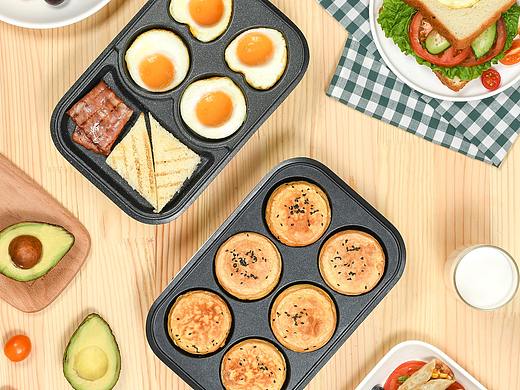 汉堡机煎蛋机电烤盘早餐拍摄｜古禾造图 GOOHO VISION 