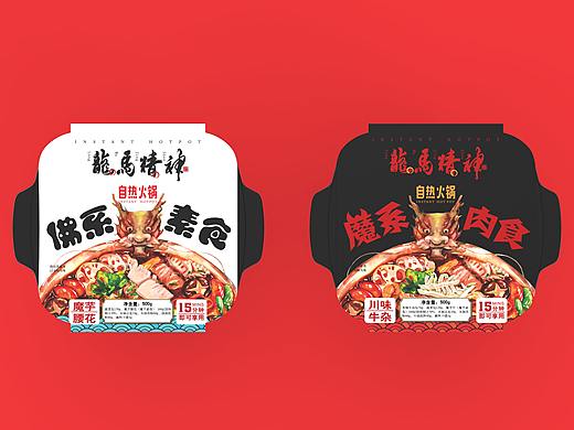 龙马精神 自热火锅 包装设计