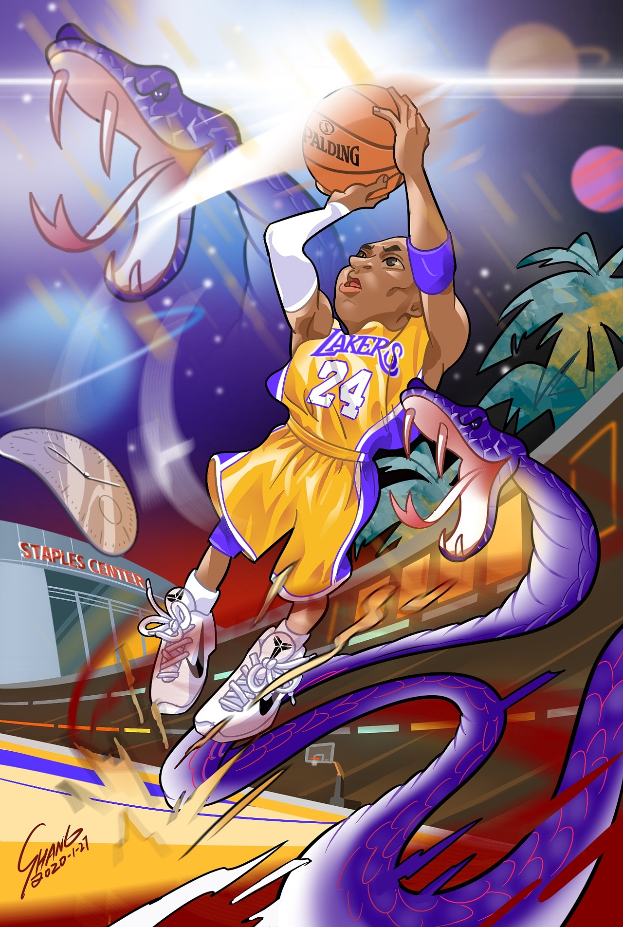 纪念科比黑曼巴精神不死