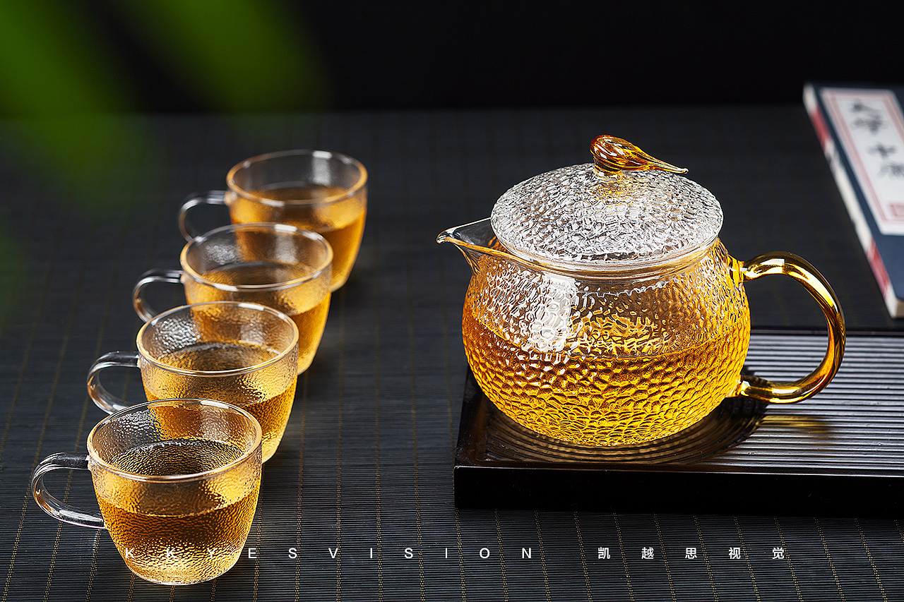 耐热玻璃 茶漏 带把茶滤日式茶道滤网创意功夫茶具配件 可定LOGO-阿里巴巴