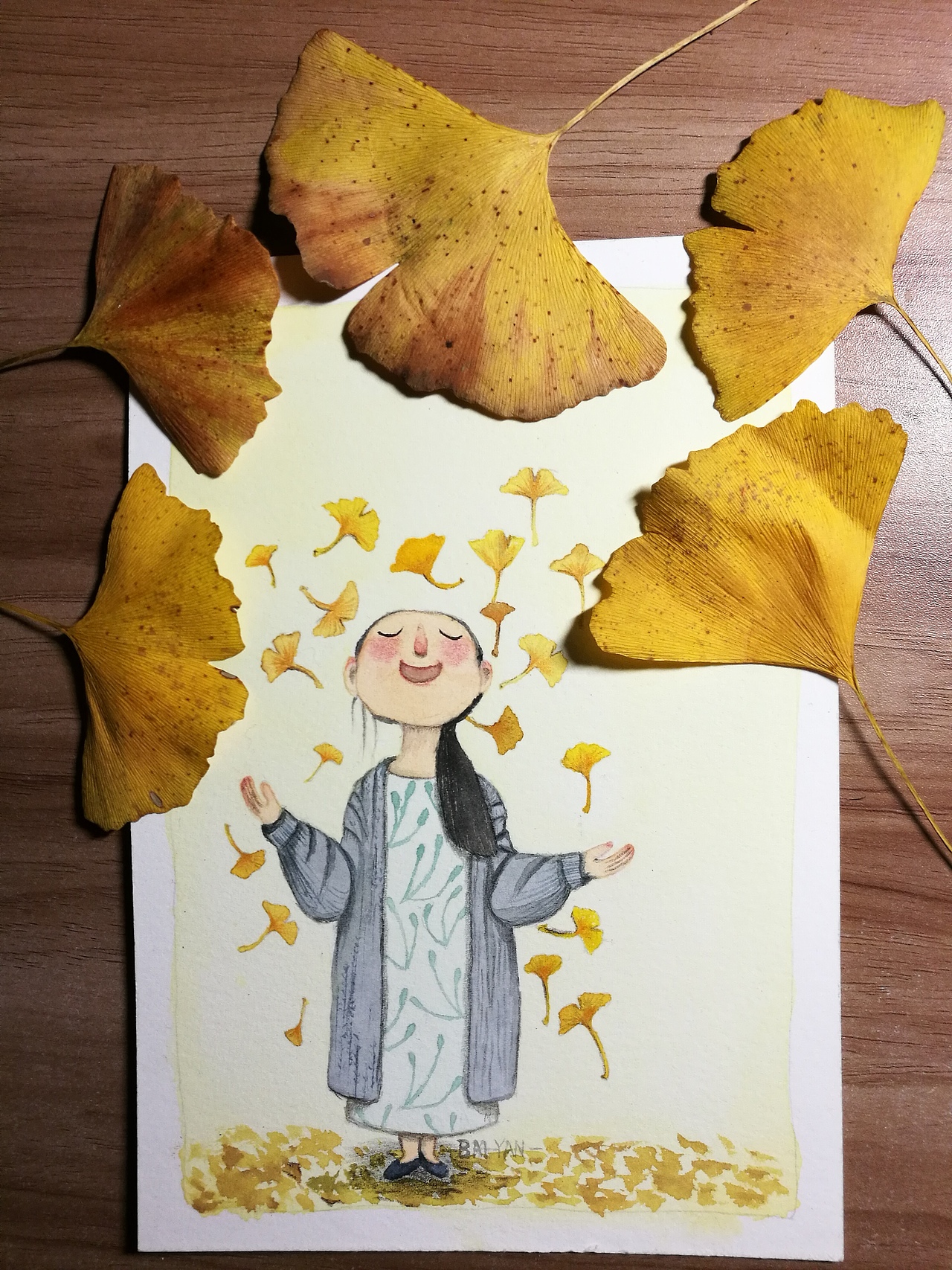 腾冲银杏村写生（图ZOTc0Nzg2MzY=） - 创作习作 - 站酷设计师闲着的圆点原创素材 - 站酷ZCOOL