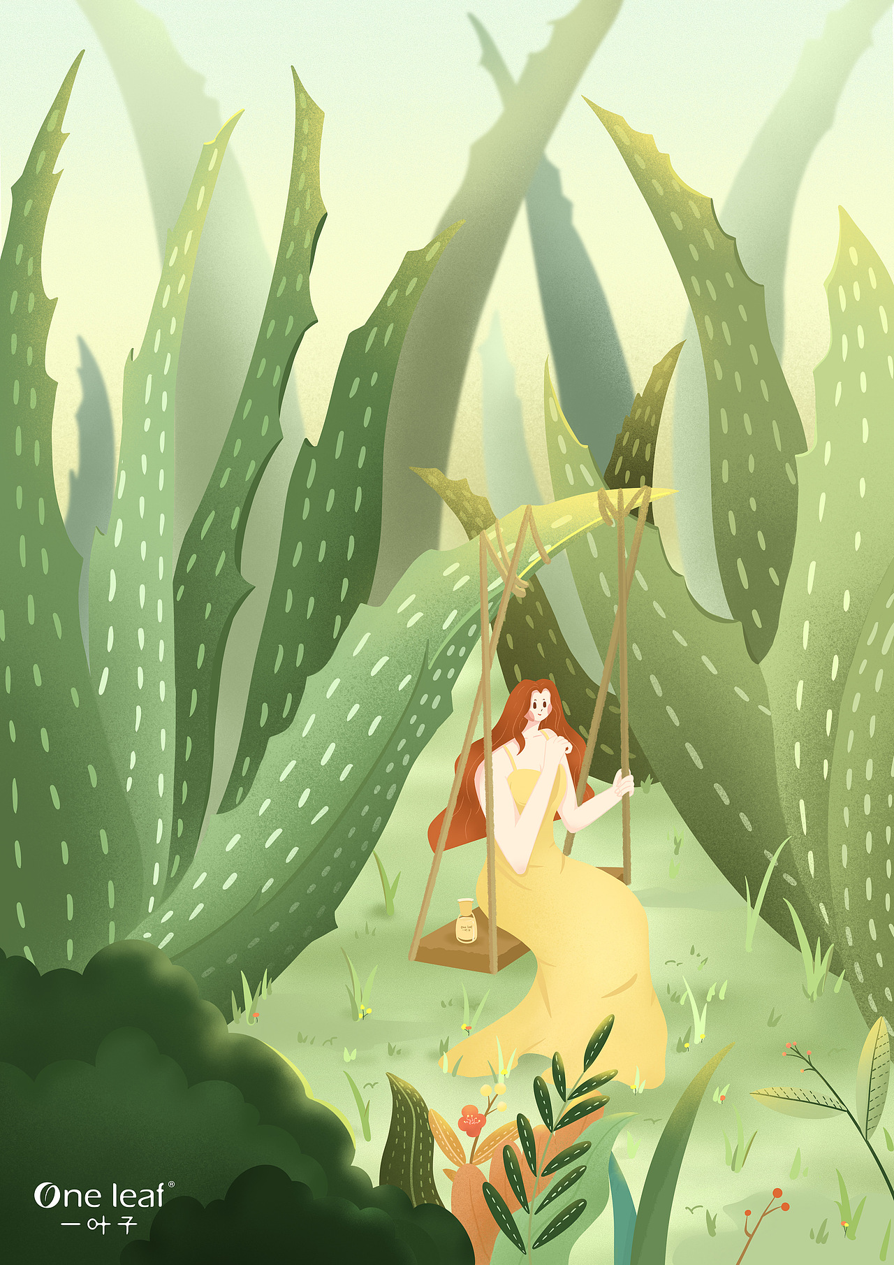 2021大广赛|一叶子熬夜精华系列海报|插画|商业插画|没睡醒喔_原创