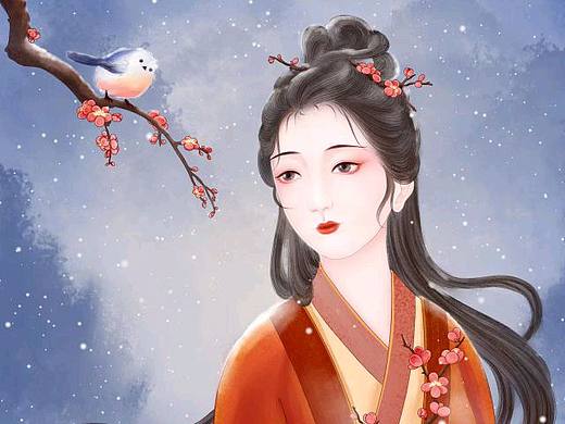 古風(fēng)妹子（個人主頁-ZNjIzMzAxNTY=） - 創(chuàng)作習(xí)作 - 站酷設(shè)計師菱小小原創(chuàng)素材 - 站酷ZCOOL