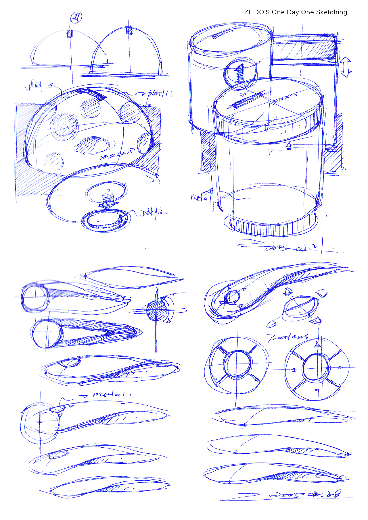 2015产品设计手绘1-2月 一日一画