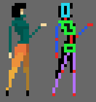 像素人物風格探索（圖ZMjExODM2NDU2） - 獨立游戲 - 站酷設(shè)計師仟塵原創(chuàng)素材 - 站酷ZCOOL