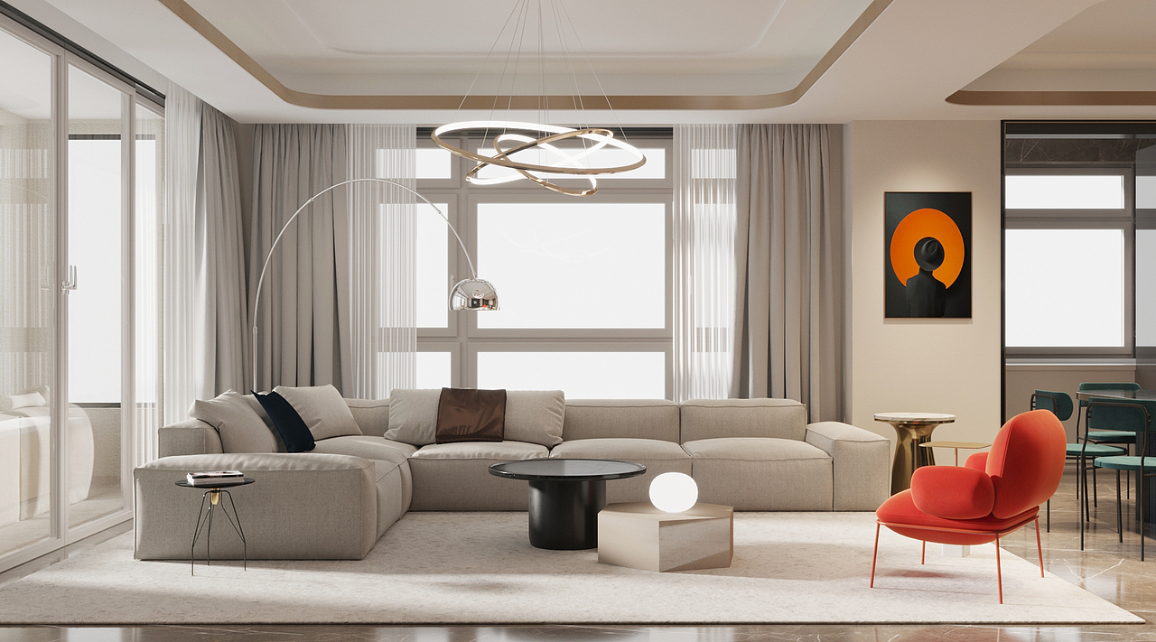 上海万科翡翠滨江设计项目二（图ZMjE5NTQ0ODMy） - 家装设计 - 站酷设计师潮狗先生原创素材 - 站酷ZCOOL