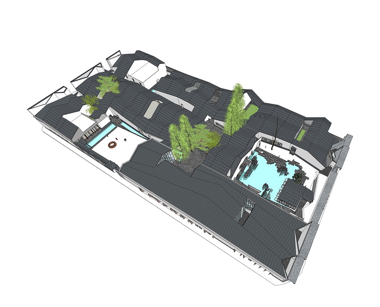 绩溪博物馆SU模型下载