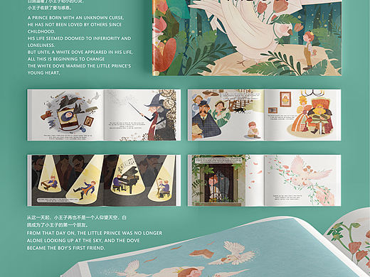 《The dove and the boy》白鸽与少年原创中英绘本