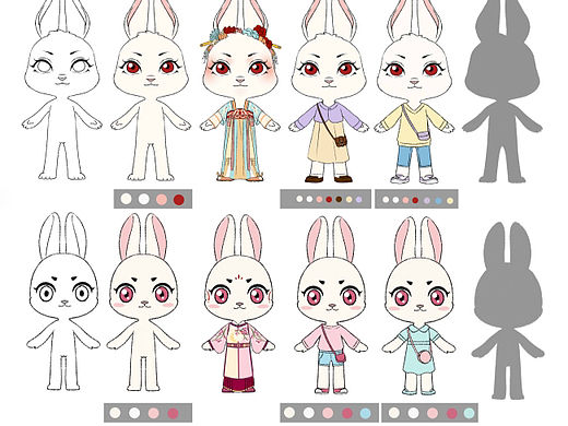 猫狗兔 动画ip形象设计