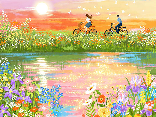 花河与燃烧的黄昏