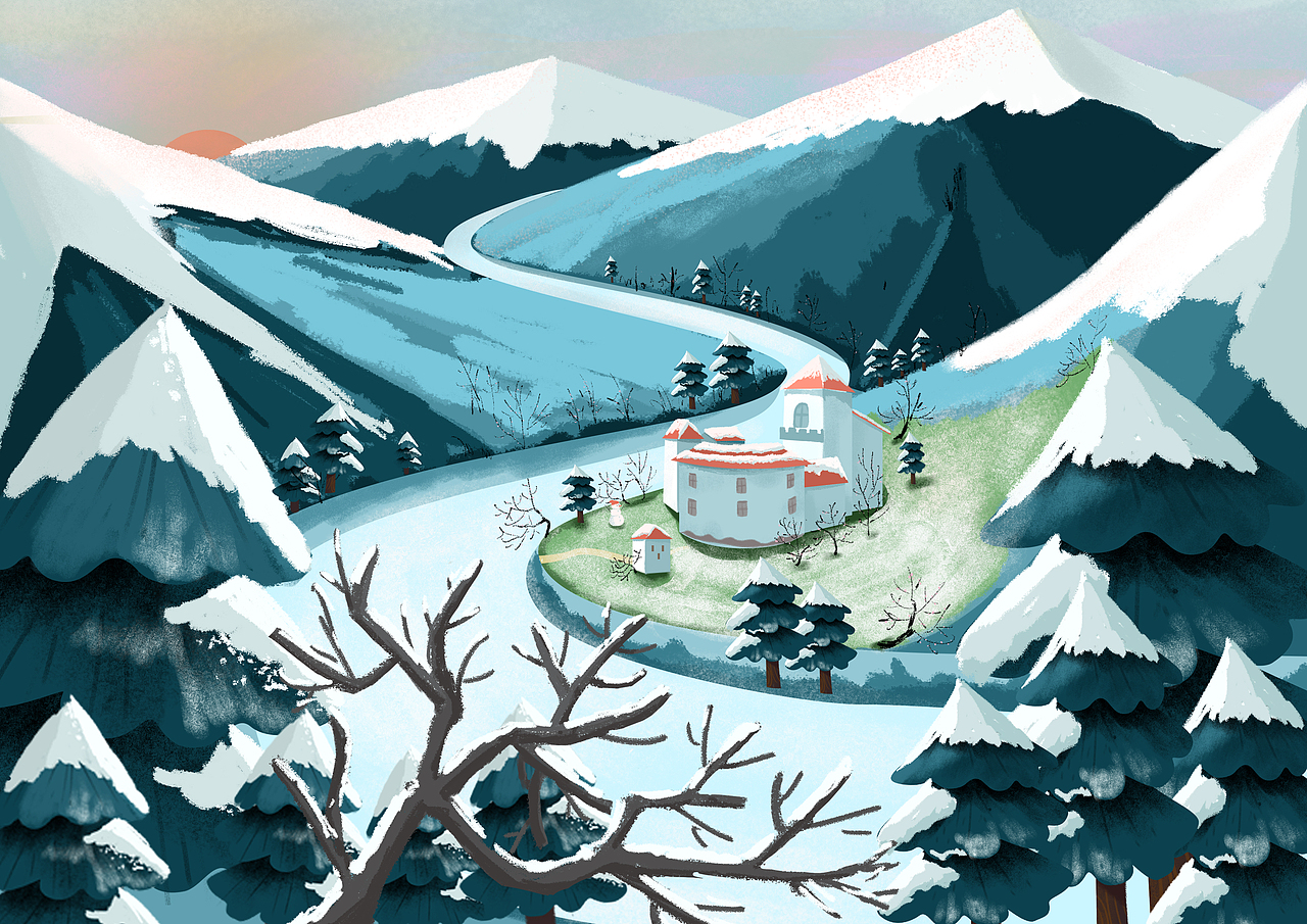 这才是冬天该有的样子（图ZMTkwNzczMjMy） - 商业插画 - 站酷设计师寒江雪OoO原创素材 - 站酷ZCOOL