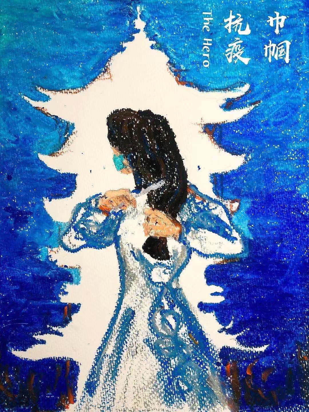 巾帼抗疫（图ZMjAxMjUxODIw） - 艺术插画 - 站酷设计师CARMI冕原创素材 - 站酷ZCOOL