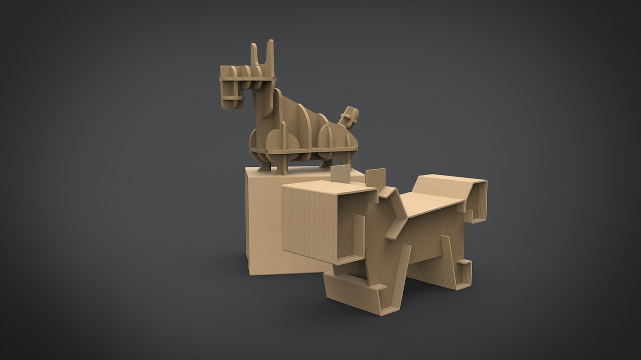 课题研究—《简》纸板家具系列