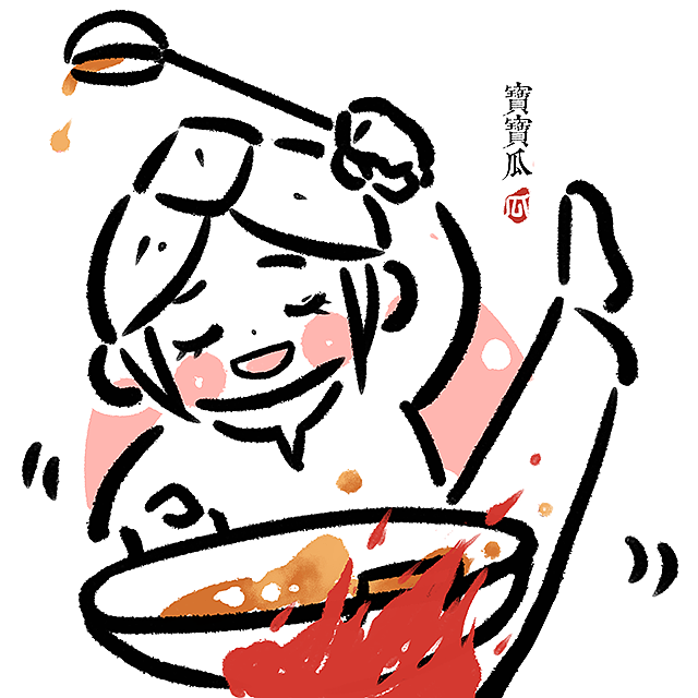 宝宝瓜-插画-美食