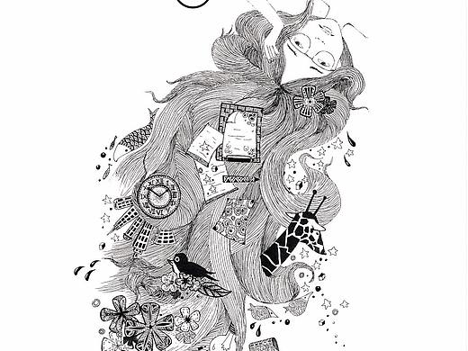 黑白插画