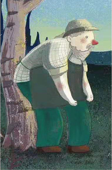 老人與小狗（圖ZMTg0MDQyMTY0） - 兒童插畫 - 站酷設(shè)計(jì)師插畫師李花原創(chuàng)素材 - 站酷ZCOOL