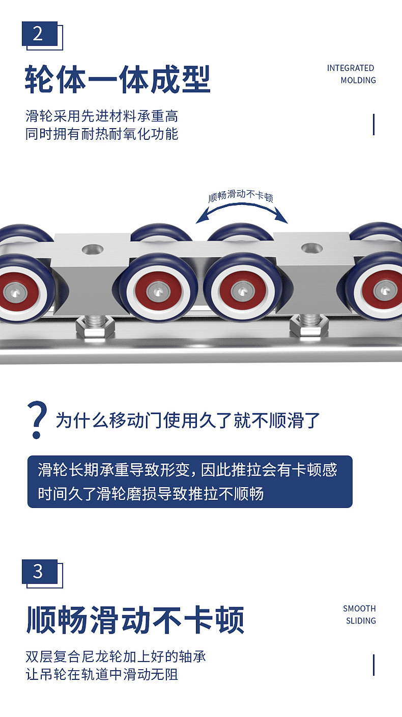 吊轮吊轨五金建模渲染