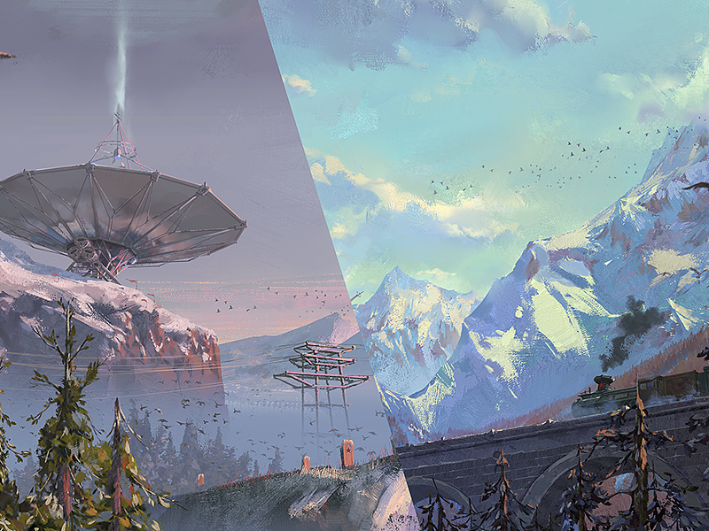 红岸-雷达峰 更新~（图ZMjExMjE5MzAw） - 概念设定 - 站酷设计师_JNN原创素材 - 站酷ZCOOL