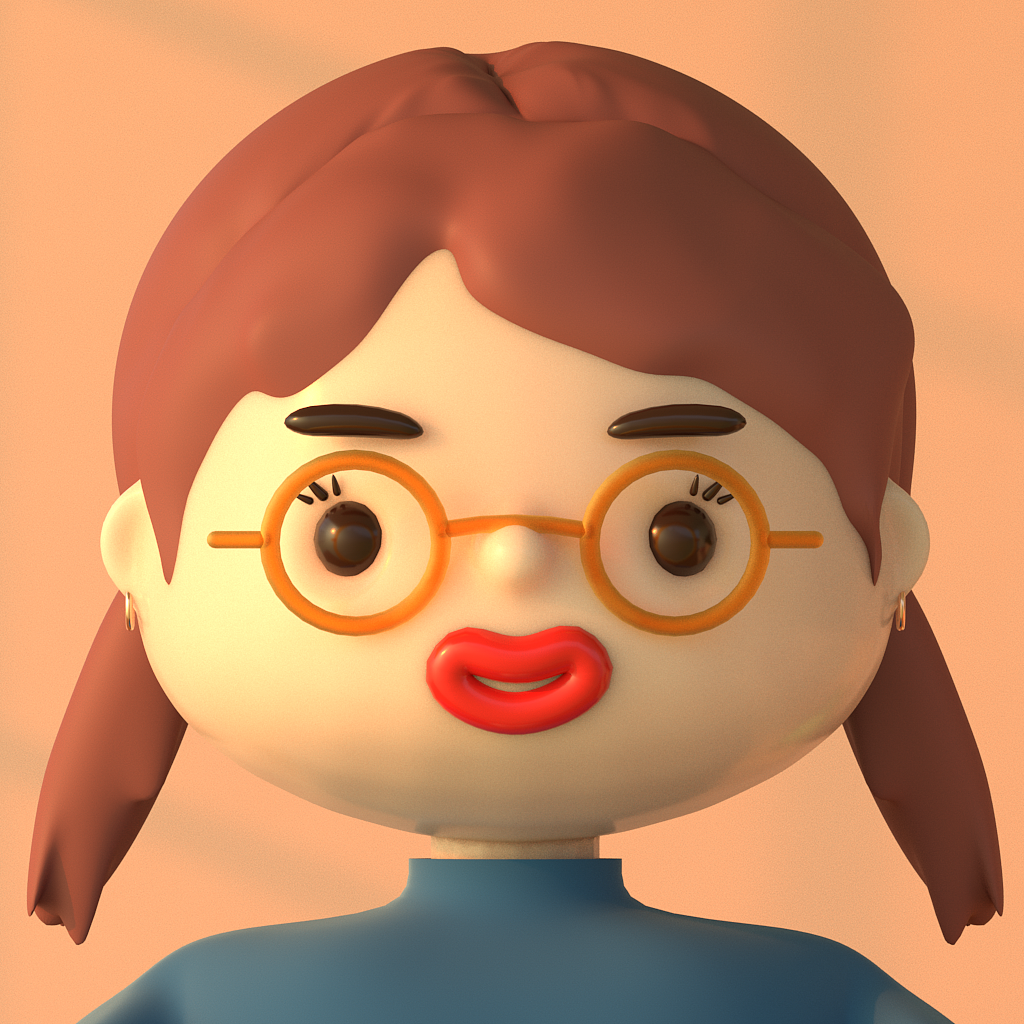 最近捏的两个小头像|三维|人物/生物|小惠yuge_原创作品-站酷(zcool)