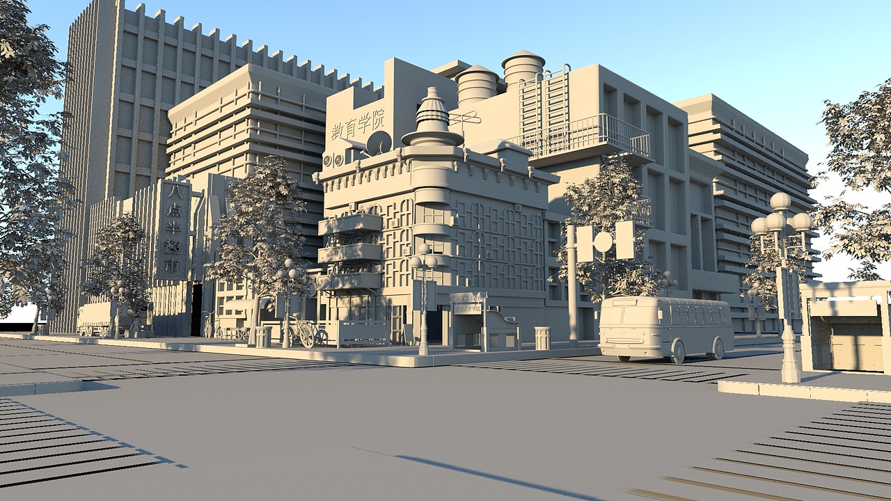 建筑模型-室外场景