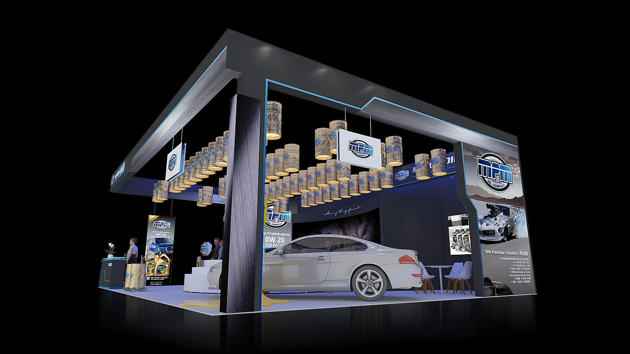 上海国家会展中心法兰克福汽配展丨MPM展台搭建效果图（图ZMTU2NTY5MzI0） - 展陈设计 - 站酷设计师品牌设计Calvin原创素材 - 站酷ZCOOL