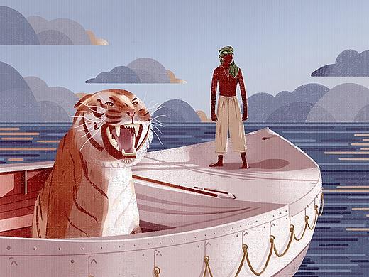 少年派的奇幻漂流（個人主頁-ZNTA2MjM5NDQ=） - 創(chuàng)作習(xí)作 - 站酷設(shè)計(jì)師shangshandalaohu原創(chuàng)素材 - 站酷ZCOOL