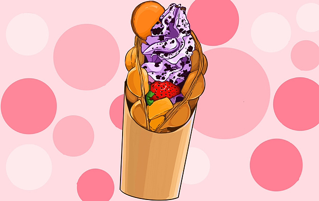 鸡蛋仔冰淇淋