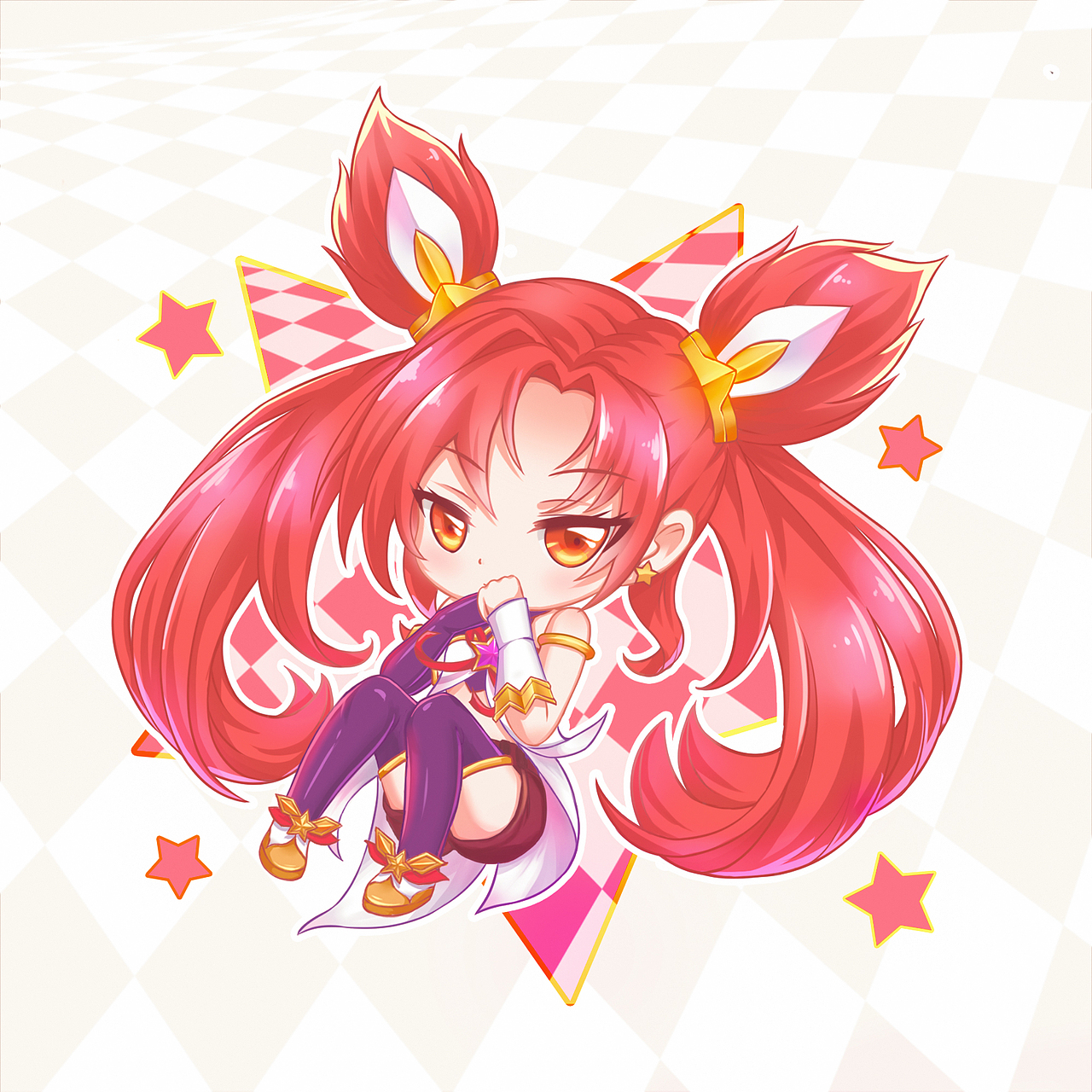 英雄联盟金克丝Q版同人插画