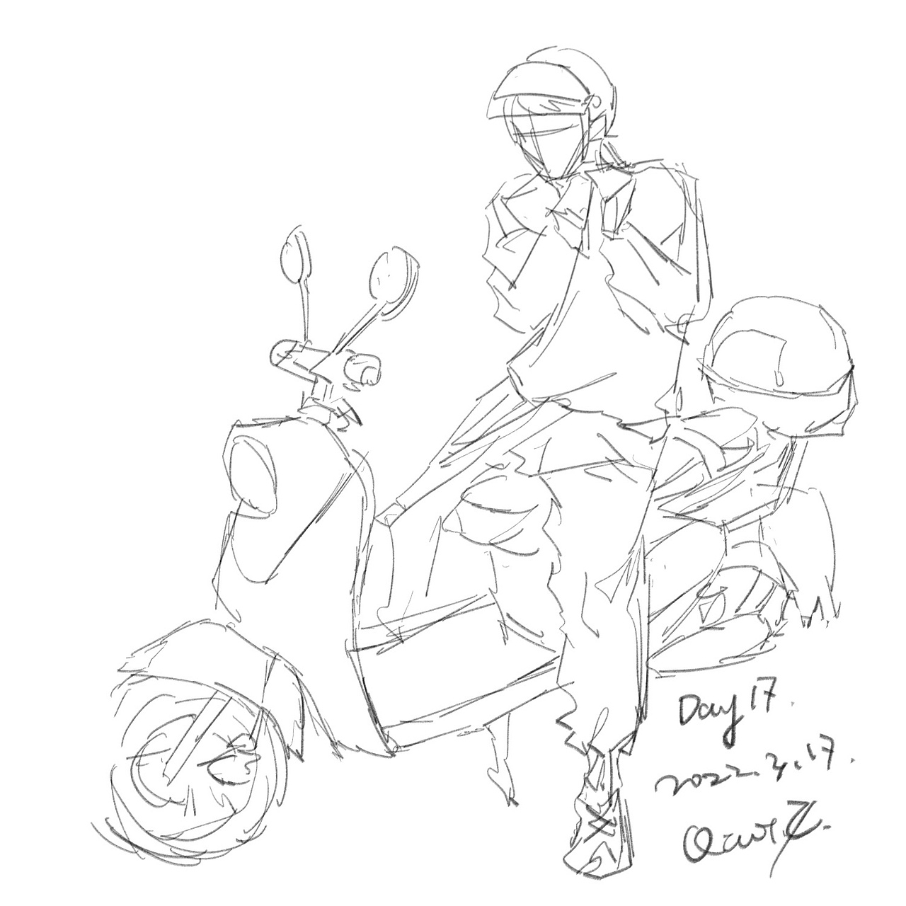 #速写60天挑战赛# Day17 @速写班长