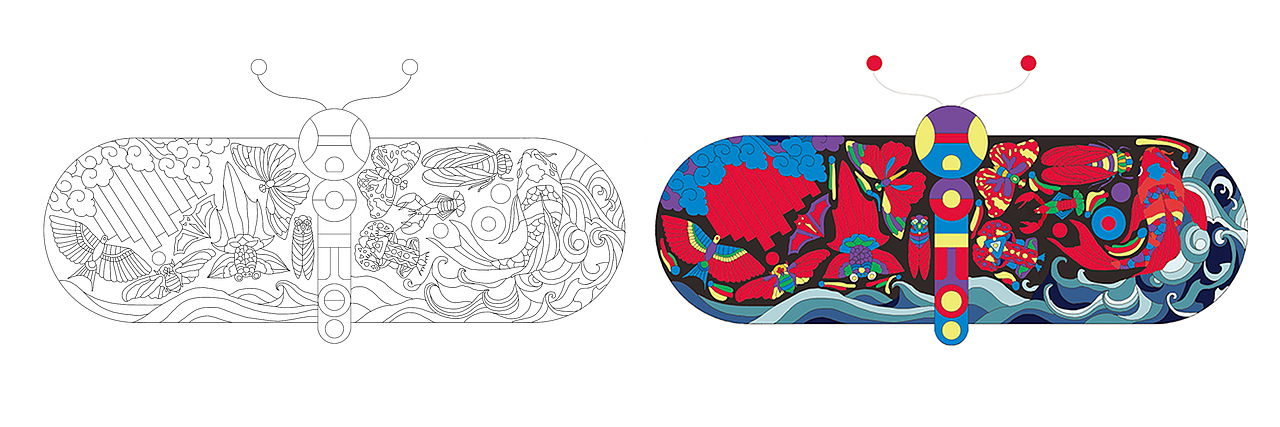 濰坊風箏再設計（圖ZMjU3NzM0OTQ4） - 工藝品設計 - 站酷設計師杜佳奇插畫原創(chuàng)素材 - 站酷ZCOOL