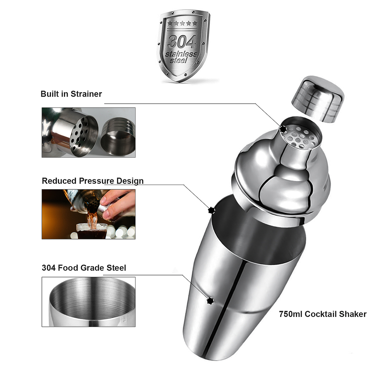 鸡尾酒套装 调酒器