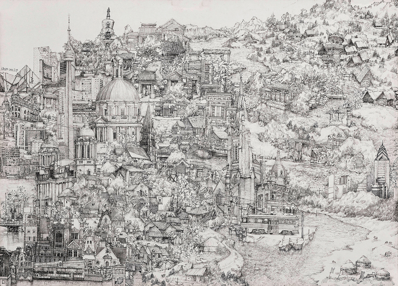 故里（二）（圖ZMjY2MjU5NDk2） - 繪畫 - 站酷設計師畫畫的米洛原創(chuàng)素材 - 站酷ZCOOL