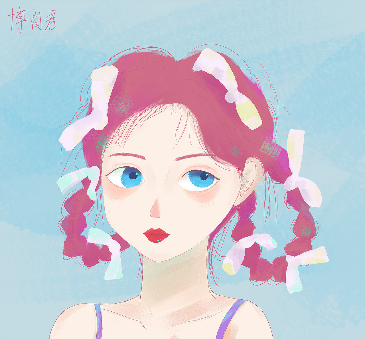 头像插画练习（图ZMjc0NDc1NjUy） - 创作习作 - 站酷设计师博肖君原创素材 - 站酷ZCOOL