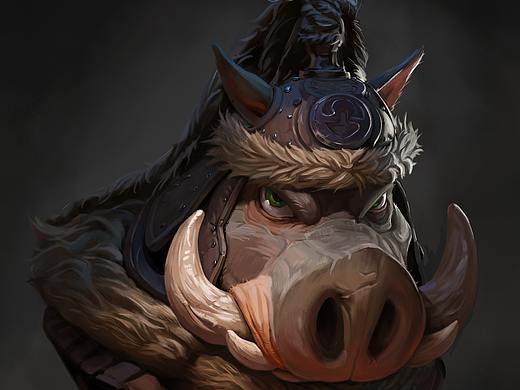 厚涂临摹练习——猪、鸟