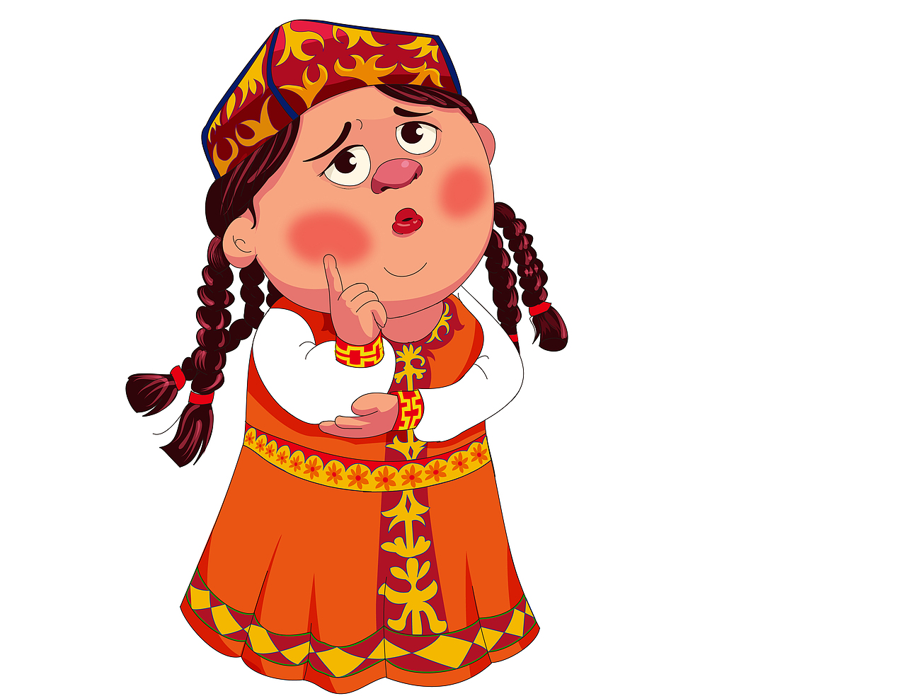 维吾尔族卡通人形象设计