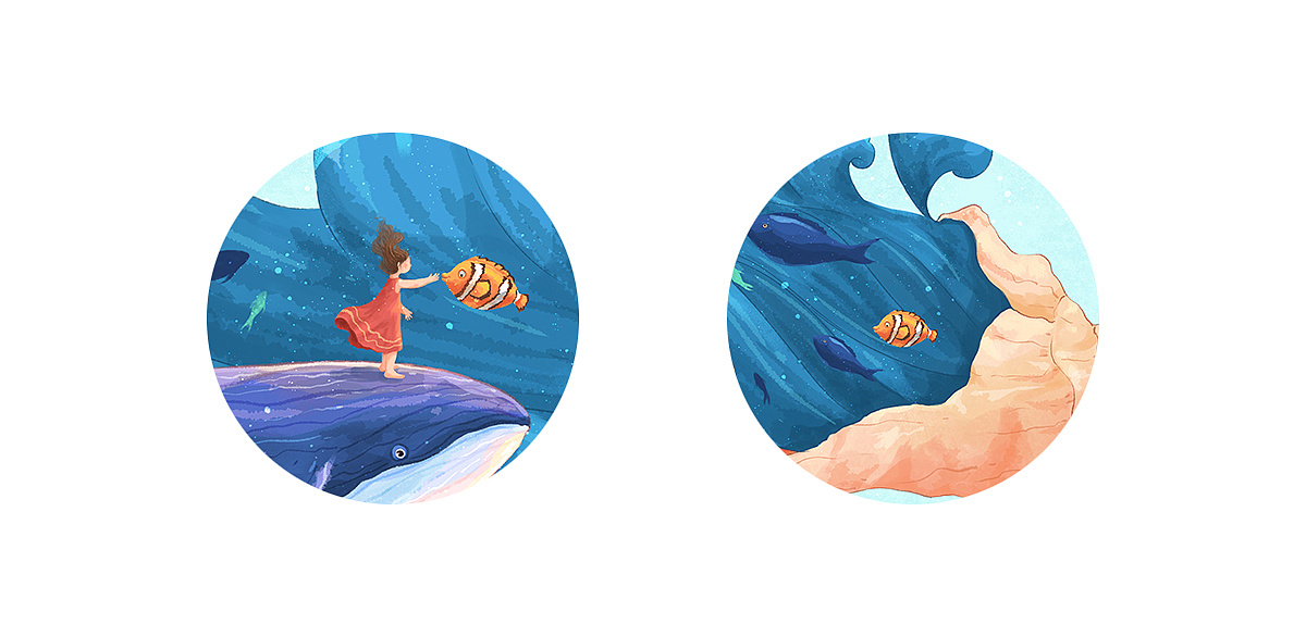 海螺·海浪·女孩|插画|创作习作|李那那 - 原创作品 - 站酷 (zcool)