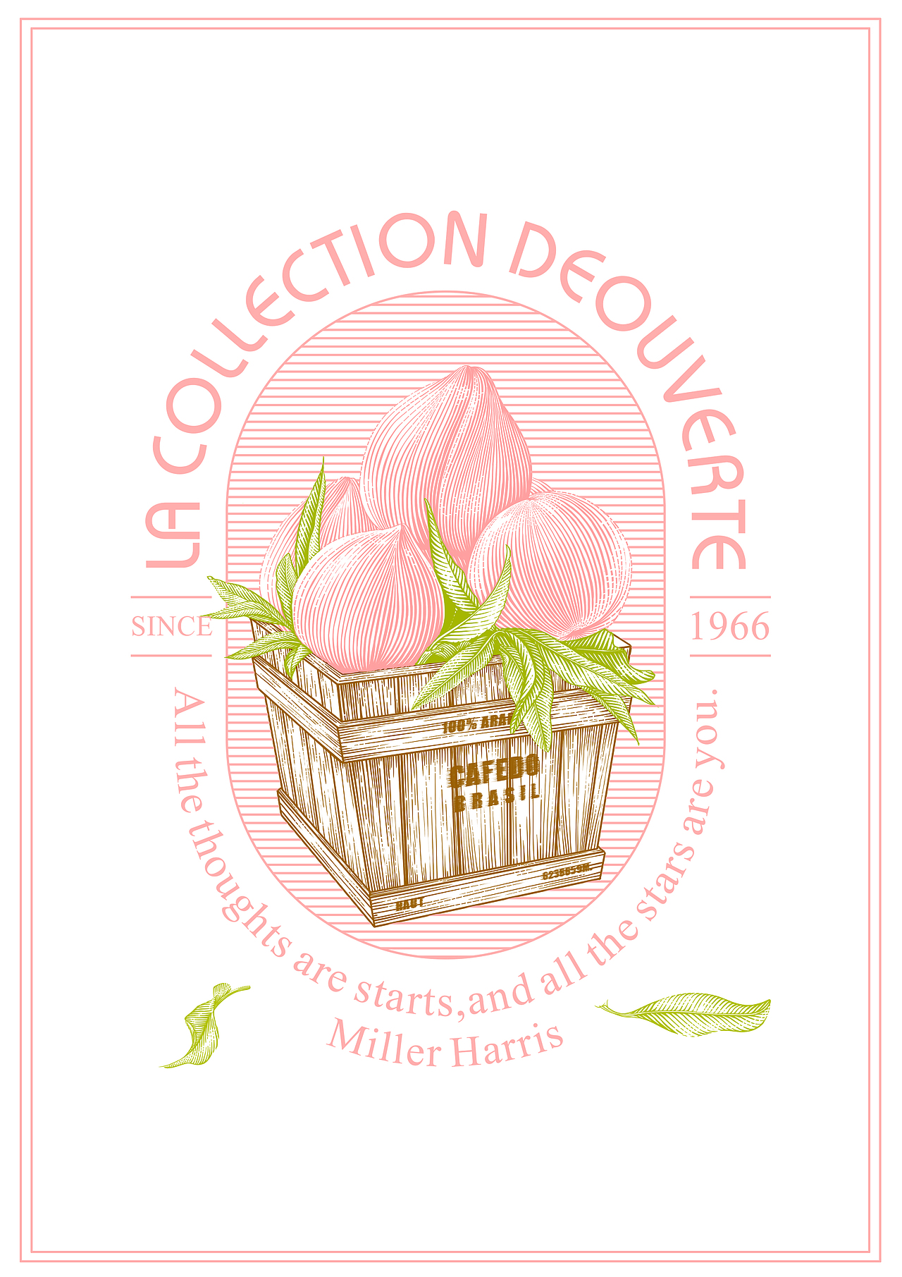 版画风格——桃之夭夭