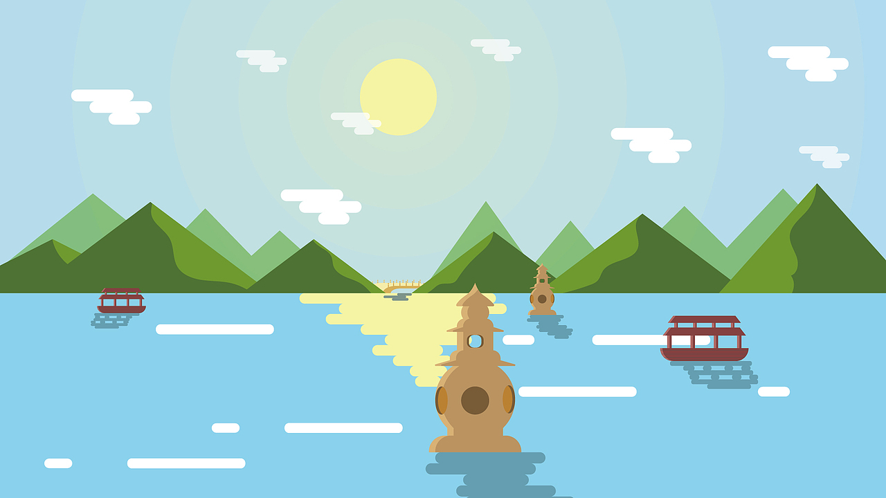 城市风光-杭州|插画|商业插画|旺nei个旺_原创作品-站酷zcool